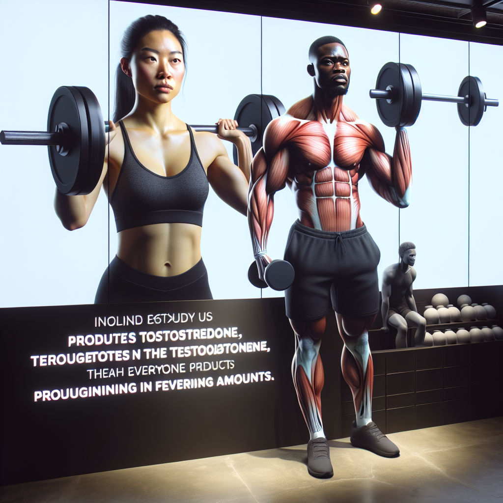Testosterone as a determining factor in athletes' muscle strength
