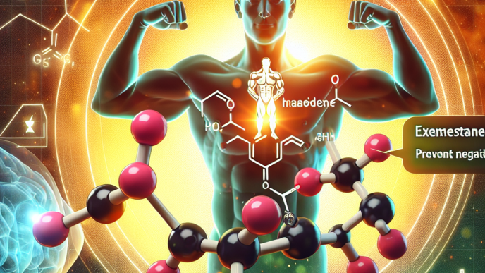 Role of exemestane in preventing adverse reactions to anabolic steroids
