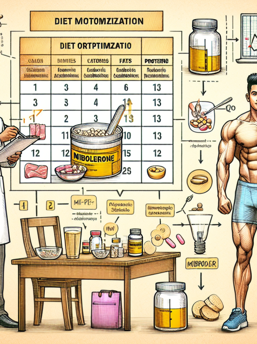 Diet optimization while using mibolerone