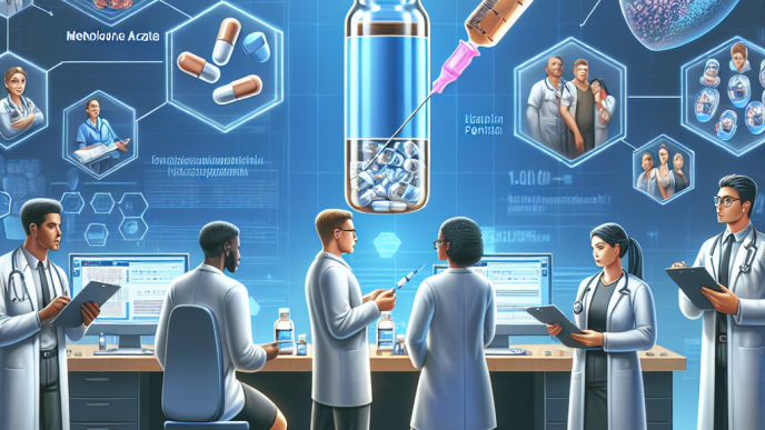 Clinical trials involving acetato di metenolone