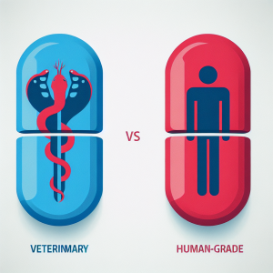 Veterinary vs human grade andriol