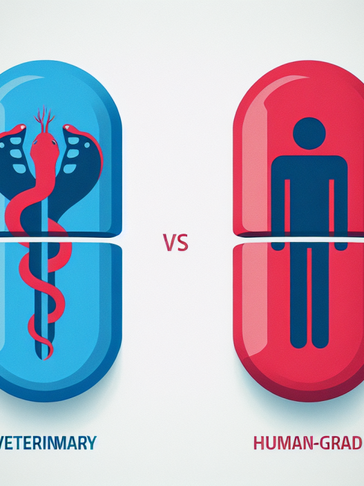 Veterinary vs human grade andriol
