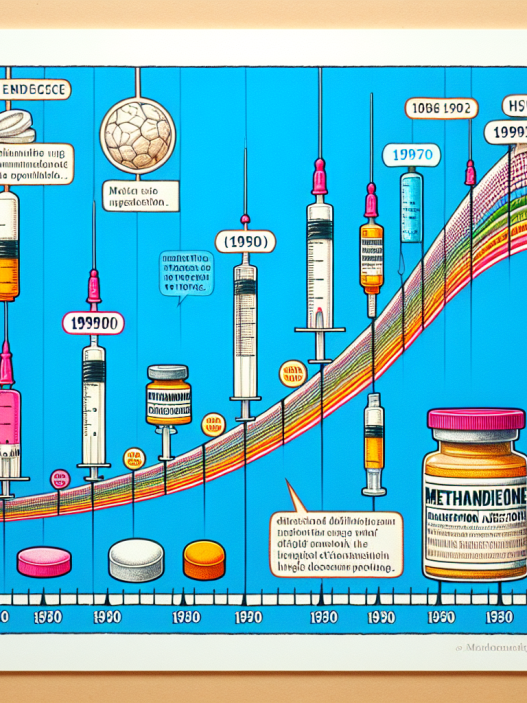 Discontinued uses of methandienone injection over time