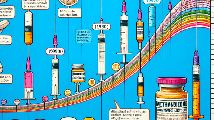 Discontinued uses of methandienone injection over time